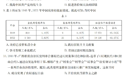 金太阳25-4001C云南省2025届高三下学期3月百万大联考历史_2025年3月_250327云南省金太阳2025届高三下学期3月百万大联考（25-4001C）（全科）