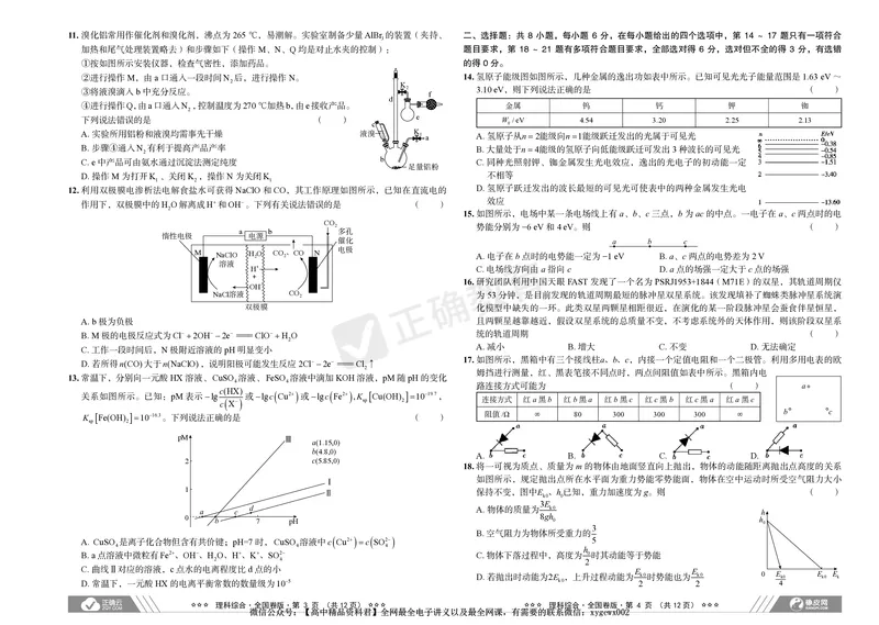 2024届高考理综考向核心卷&mdash;全国地区专用_2024高考押题卷_72024正确教育全系列_2024考向核心卷全系列_（全国卷）2024《考向核心卷》（九科全）各一套
