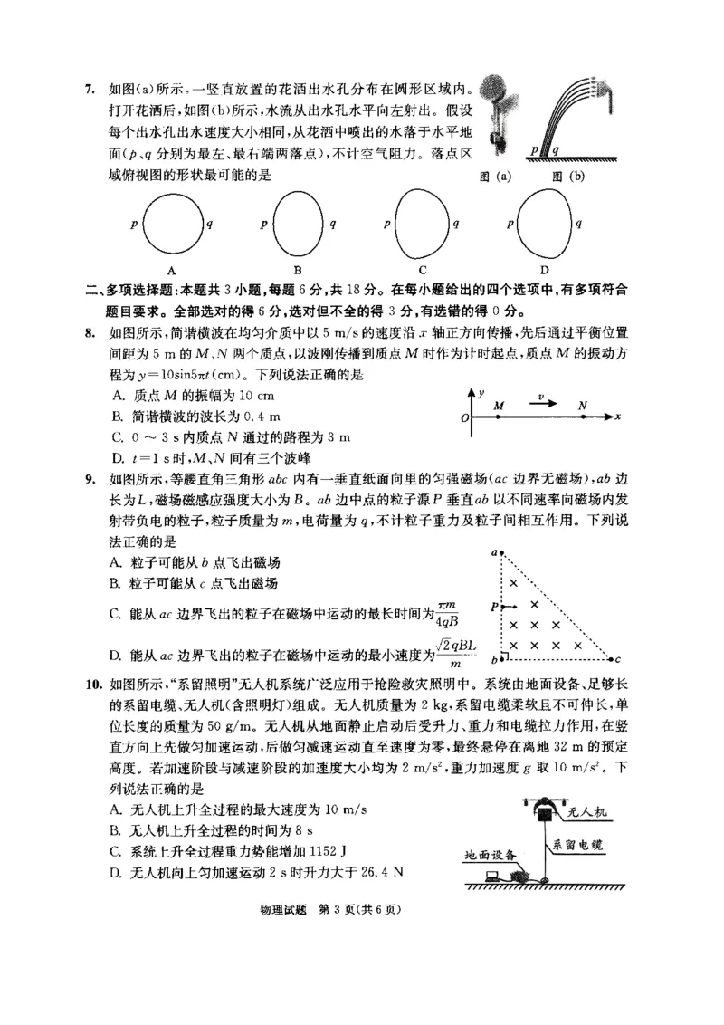 四川省成都市2022级高中毕业班第二次诊断性检测物理_2025年3月_250312四川省成都市2022级高中毕业班第二次诊断性检测（全科）_四川省成都市2022级高中毕业班第二次诊断性检测物理