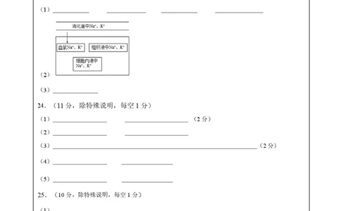 高二生物上学期第一次月考（答题卡）（黑吉辽蒙专用）_1多考区联考试卷_2510142025-2026学年高二生物上学期第一次月考试题