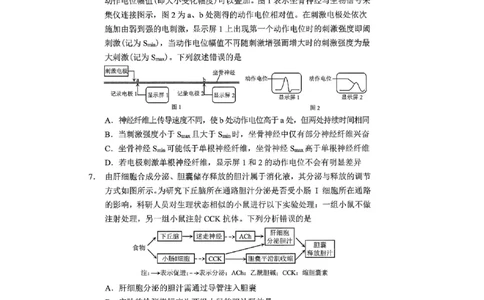重庆市2025年普通高等学校招生全国统一考试康德调研（四）生物_2025年4月_250402重庆市2025年普通高等学校招生全国统一考试康德调研（四）（全科）