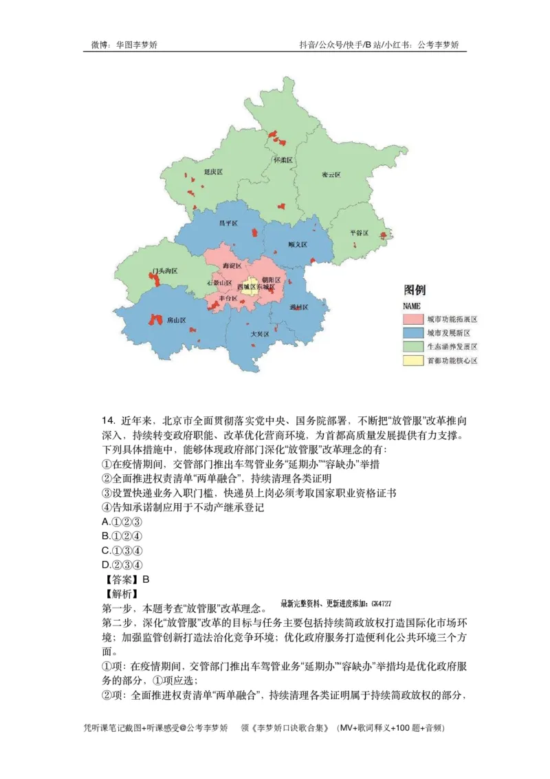 北京京情（重点梳理+44题）_2026考公资料_（20）李梦娇_政治理论2025年李梦娇政治理论冲刺4套卷_讲义公众号：上岸总站
