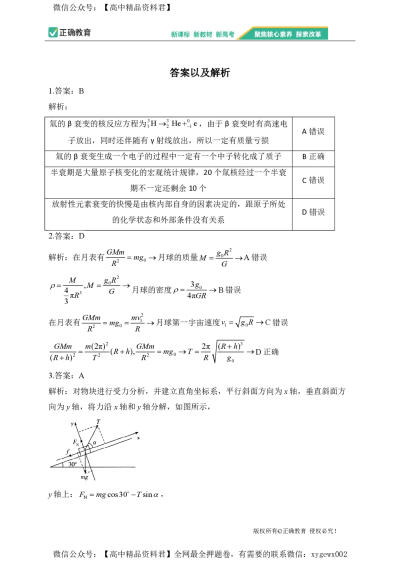 2024届明日之星高考物理精英模拟卷贵州版_2024高考押题卷_72024正确教育全系列_2024明日之星全系列_（新高考）2024《明日之星&middot;高考精英模拟卷》（九科全）各一套