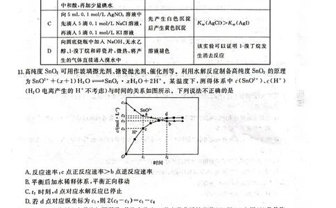 辽宁省名校联盟2024-2025学年高三上学期1月份联合考试化学试题_2025年1月_250116辽宁省名校联盟2024-2025学年高三上学期1月份联合考试（全科）