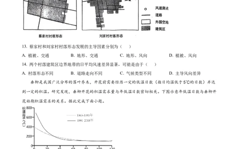 辽宁省五校（东北育才中学、辽宁省实验中学、大连24中学、大连八中、鞍山一中）2025届高三上学期期末考试地理试卷_2025年1月