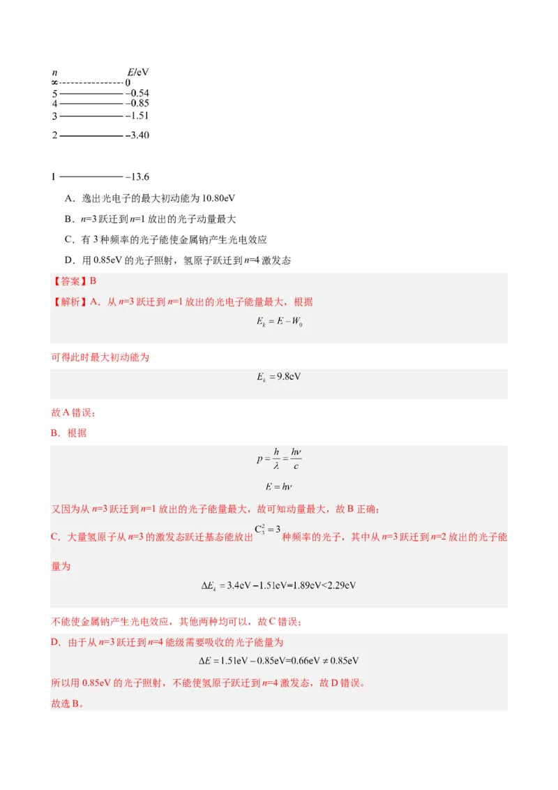 专题68原子结构（解析卷）-十年（2014-2023）高考物理真题分项汇编（全国通用）_近10年高考真题汇编（必刷）_十年（2014-2024）高考物理真题分项汇编（全国通用）