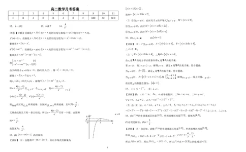 数学6月月考试卷答案_2025年6月_250622黑龙江省双鸭山市第一中学2024-2025学年高二下学期6月月考_黑龙江省双鸭山市第一中学2024-2025学年高二下学期6月月考数学