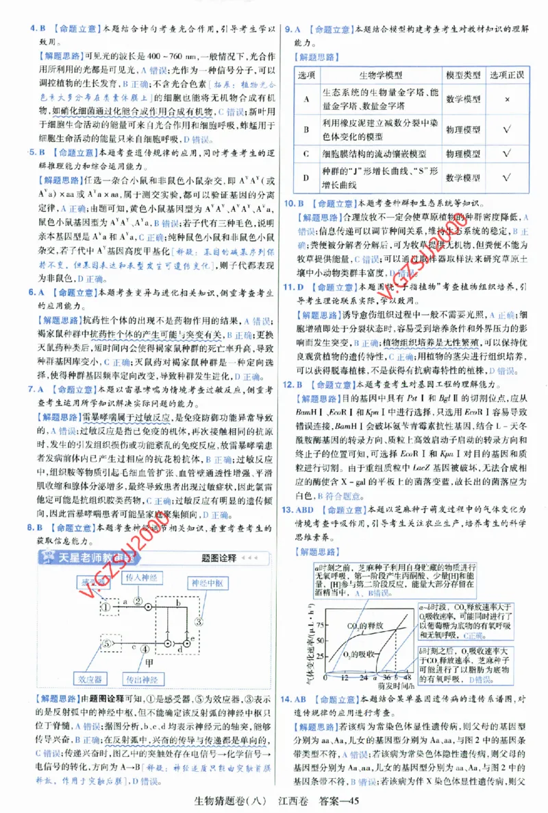 2024《金考卷&middot;高考测评卷》生物答案__2024高考押题卷_12024天星全系列_（新高考）2024《金K卷&middot;高考测评&middot;猜题卷》（语数英）各九套_2024《金考卷&middot;高考测评卷&middot;猜题卷》生物