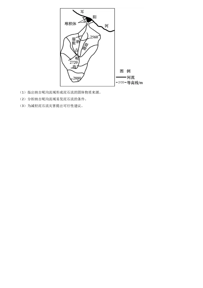 专题07自然灾害与地理信息技术2024年高考真题和模拟题地理分类汇编（学生卷）_近10年高考真题汇编（必刷）_十年（2014-2024）高考地理真题分项汇编（全国通用）