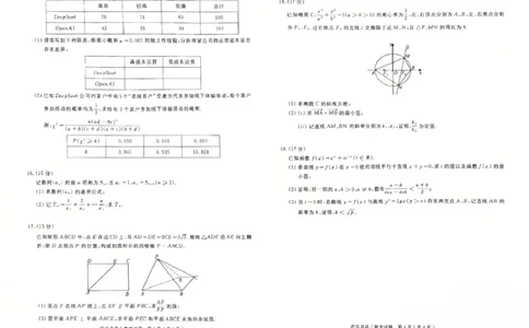 安徽省合肥市庐江县2024-2025学年高二下学期7月期末教学质量检测数学试题_2025年8月_250804安徽省合肥市庐江县2024-2025学年高二下学期期末（全科）