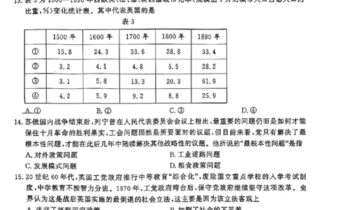 山东省济宁市2025年高考模拟考试历史_2025年5月_250525山东省济宁市2025年高考模拟考试（济宁三模）（全科）