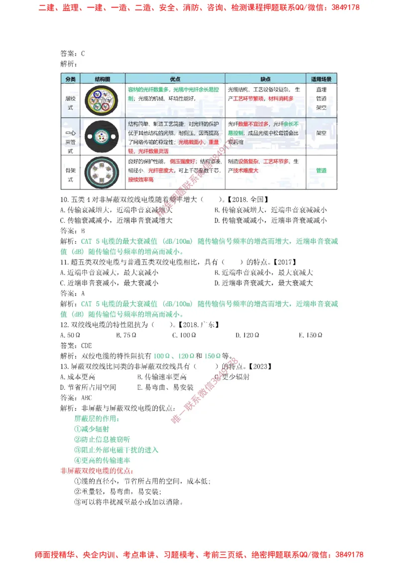 1.6-1.9精讲课后练习答案解析.(1)_2026年一级建造师_2026年一建通信_2025年一建通信SVIP_02-基础精讲✿高端面授✿深度强化_11-通信《直播精讲班》牛飞SMR推荐