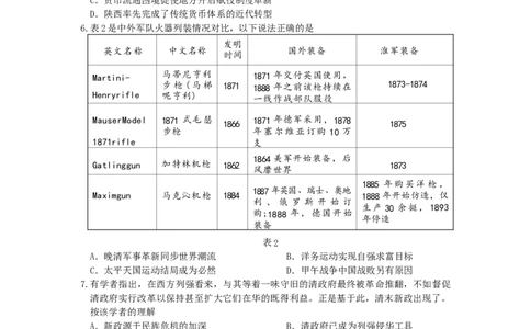 湖北省黄冈中学2025届高三第三次模拟考试历史_2025年5月_250527湖北省黄冈中学2025届高三第三次模拟考试（全科）