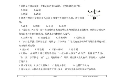 黑龙江省大庆市2015年中考历史真题试题（含答案）_中考真题_6.历史中考真题2015-2024年_2015年全国中考历史99份