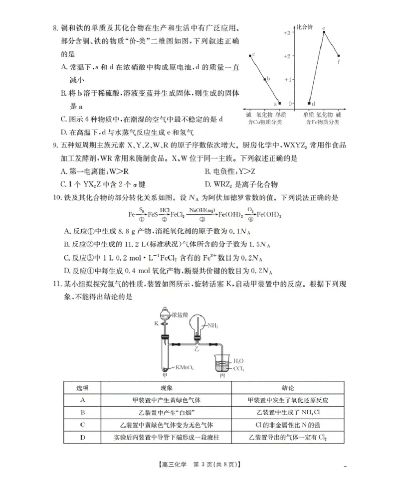 广东省部分学校2026届高三上学期10月联考化学_2025年10月_251020金太阳&middot;广东省2026届高三上学期10月联考（26-27C）（全科）