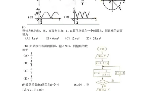 2010年高考数学试卷（文）（新课标）（海南宁夏）（空白卷）_数学历年高考真题_新&middot;PDF版2008-2025&middot;高考数学真题_数学（按省份分类）2008-2025_2008-2025&middot;（海南）数学高考真题