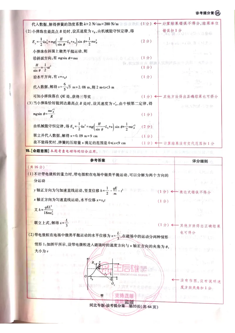 2024-05王后雄高考物理解析_2024高考押题卷_22024王hou雄_16王后雄押题_2024年王后雄高考押题预测卷（河北专版）