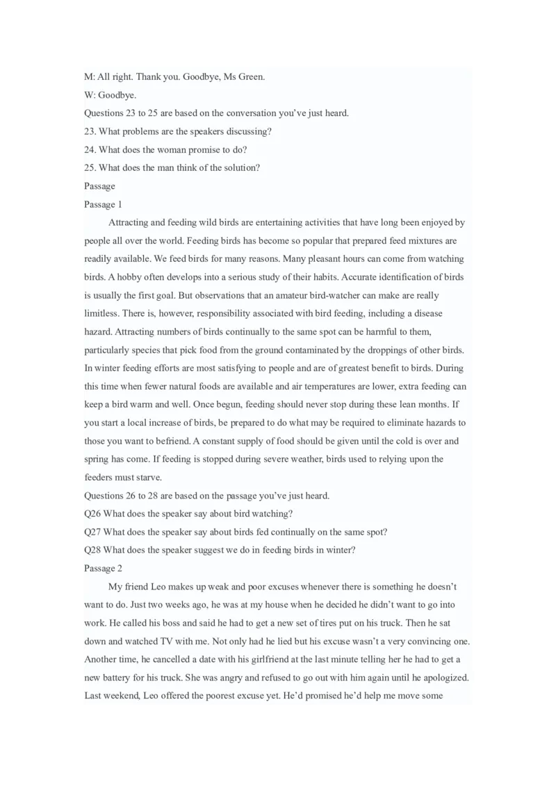 2009年6月英语四级答案解析+听力原文_英语四六级整合_英语四六级真题版本二此版为主此文件夹会持续更新_四级真题_1.四级真题+答案解析+听力音频(1989-2025)_2009年6月CET4