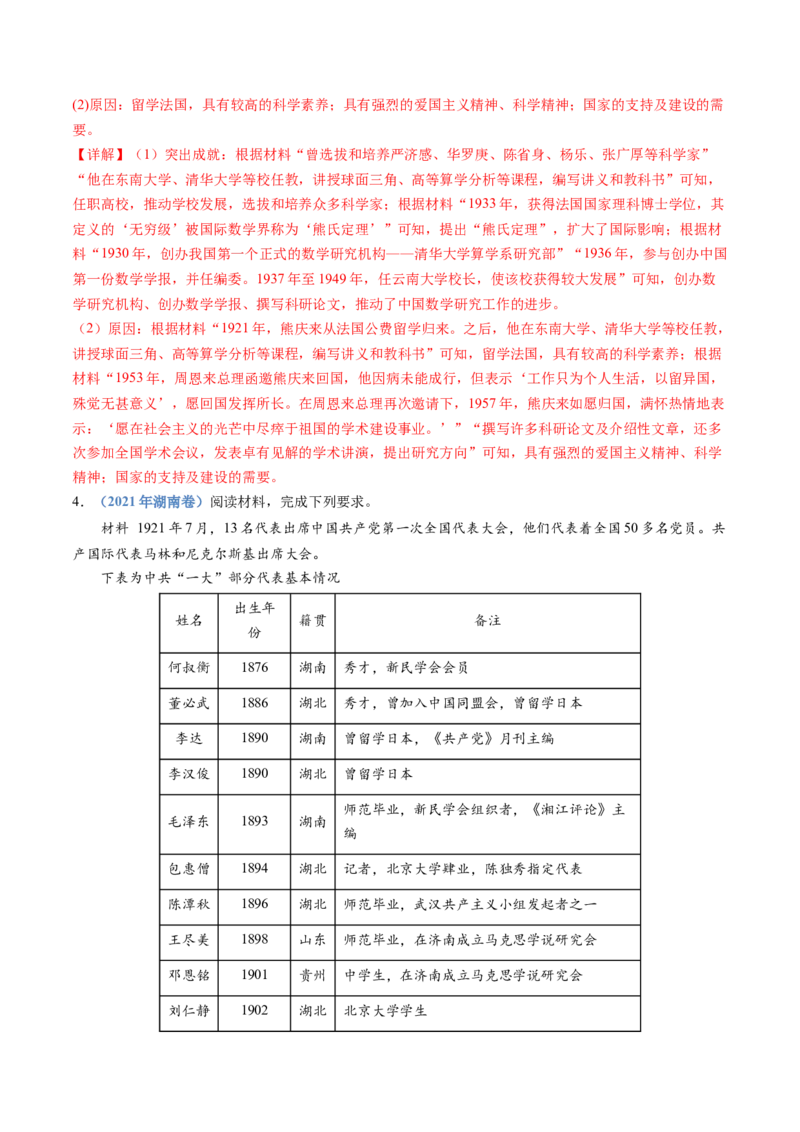 专题24选修四：中外历史人物评说（解析卷）_近10年高考真题汇编（必刷）_十年（2014-2024）高考历史真题分项汇编（全国通用）_十年（2014-2023）高考历史真题分项汇编（全国通用）