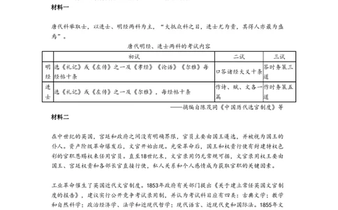 2008年高考历史试卷（全国卷Ⅰ）（解析卷）_历史历年高考真题_新&middot;PDF版2008-2025&middot;高考历史真题_历史（按省份分类）2008-2025_2008-2024&middot;（河北）历史高考真题