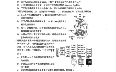 江苏省苏州市2024-2025学年高三上学期1月期末生物试题_2025年1月_250115江苏省苏州市2024-2025学年高三上学期1月期末（全科）
