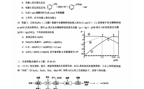 福建省漳州市2025届高三毕业班第四次教学质量检测化学_2025年5月_250513福建省漳州市2025届高三毕业班第四次教学质量检测（漳州四检）（全科）