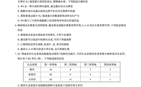 湖北省圆创名校联盟2025届高三第四次联合测评生物_2025年5月_250513湖北省圆创名校联盟2025届高三第四次联合测评（全科）