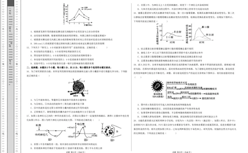 高二生物期中模拟卷03测试范围：人教版2019选必1全册（考试版A3）（新高考通用）(1)_1多考区联考_1014高二期中模拟卷（新高考通用）黄金卷：2024-2025学年高二上学期期中模拟考试