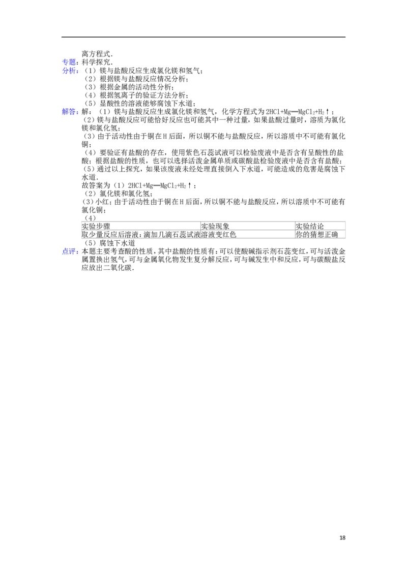 黑龙江省黑河市、齐齐哈尔市、大兴安岭2015年中考化学真题试题（含解析）_中考真题_5.化学中考真题2015-2024年_2015中考真题卷（162份）