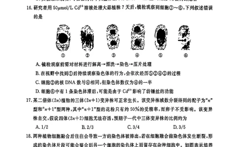 生物试题｜26届强基联盟国庆返校考_2025年10月_251012浙江省强基联盟2025-2026学年高三上学期10月联考（全科）_浙江省强基联盟2025-2026学年高三上学期10月联考生物试题（含答案）