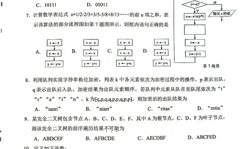 浙江省绍兴市2025届高三下学期4月二模试题技术试卷+答案_2025年4月_250411浙江省绍兴市2025届高三下学期4月二模（全科）