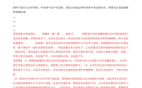 专题06光合作用（解析卷）_近10年高考真题汇编（必刷）_十年（2014-2024）高考生物真题分项汇编（全国通用）_十年（2014-2023）高考生物真题分项汇编（全国通用）