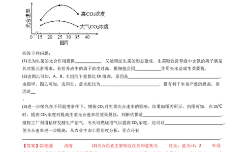 专题06光合作用（解析卷）_近10年高考真题汇编（必刷）_十年（2014-2024）高考生物真题分项汇编（全国通用）_十年（2014-2023）高考生物真题分项汇编（全国通用）