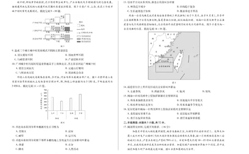 河南省天一大联考2024-2025学年高中毕业班阶段性测试（六）地理_2025年3月_250320河南省天一大联考2024-2025学年高中毕业班阶段性测试（六）（全科）