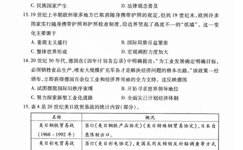 武汉市2025届高三年级5月模拟训练试题历史_2025年5月_250522湖北省武汉市2025届高中毕业生五月模拟训练试题_0522湖北省武汉市2025届高三五月模拟训练试题及答案