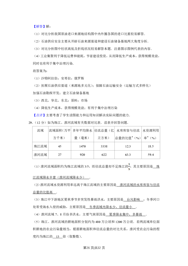 2010年高考地理试卷（江苏）（解析卷）_地理历年高考真题_新&middot;PDF版2008-2025&middot;高考地理真题_地理（按年份分类）2008-2025_2010&middot;地理高考真题