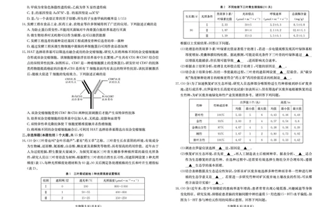 四川省（科大讯飞大数据）2025届高三第二次教学质量联合测评生物_2025年5月_250515四川省2025届高三第二次教学质量联合测评（全科）_四川省2025届高三第二次教学质量联合测评生物