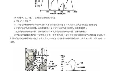 重庆市第一中学校2024-2025学年高三下学期3月适应性月考地理试题（含答案）_2025年3月_250318重庆市第一中学校2024-2025学年高三下学期3月月考