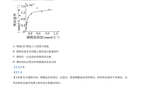 精品解析：北京市西城区北京市育才学校2025-2026学年高三上学期9月月考生物试题（解析版）_2025年10月_251003北京市西城区育才学校2025-2026学年高三上学期9月月考