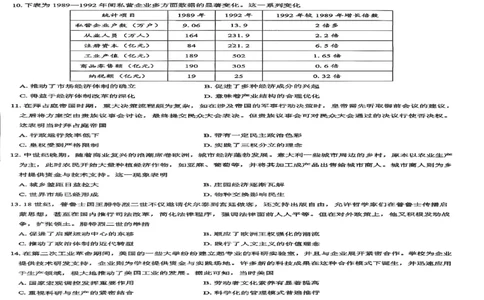 历史试卷--陕西省西安市2026届高三9月考试_2025年9月_250922名校教研联盟&middot;陕西省西安市新城区2026届高三9月考试（全科）_2026届陕西省西安市新城区高三上学期一模历史