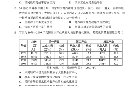 深圳市罗湖区2025-2026学年高三第一学期开学质量检测历史_2025年9月_250914广东省深圳市罗湖区2025-2026学年高三第一学期开学质量检测（全科）