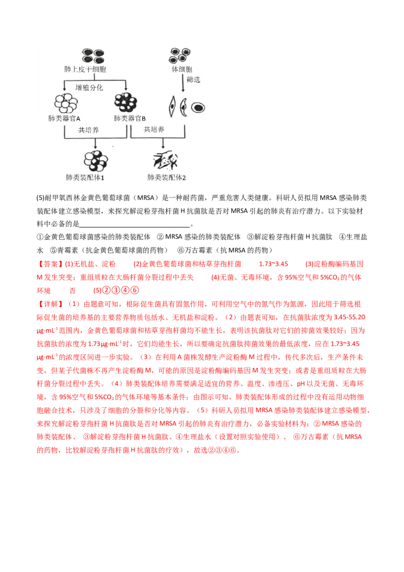 专题24细胞工程与胚胎工程（解析卷）_近10年高考真题汇编（必刷）_十年（2014-2024）高考生物真题分项汇编（全国通用）_十年（2014-2023）高考生物真题分项汇编（全国通用）