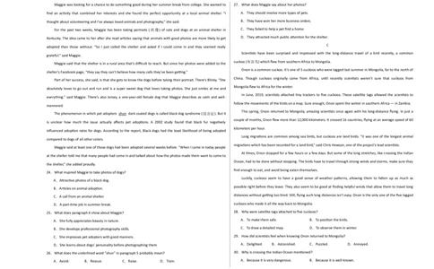 2024届高三英语高考模拟风向卷（新高考I卷)04考试版A3_2024高考押题卷_62024学科网全系列_2024届高三英语高考模拟风向卷_2024届高三英语高考模拟风向卷04（新高考I卷)