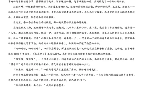 西北名校教研联盟2025届高三下学期2月联考语文试卷（含解析）_2025年2月_250226西北名校教研联盟2025届高三下学期2月联考（全科）