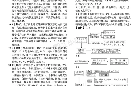 全国卷《正确小卷》2024总复习地理质检卷--答案_2024高考押题卷_72024正确教育全系列_2024年正确小卷全系列_（全国版）2024《正确小卷&middot;复习质检卷》（九科全）各两套