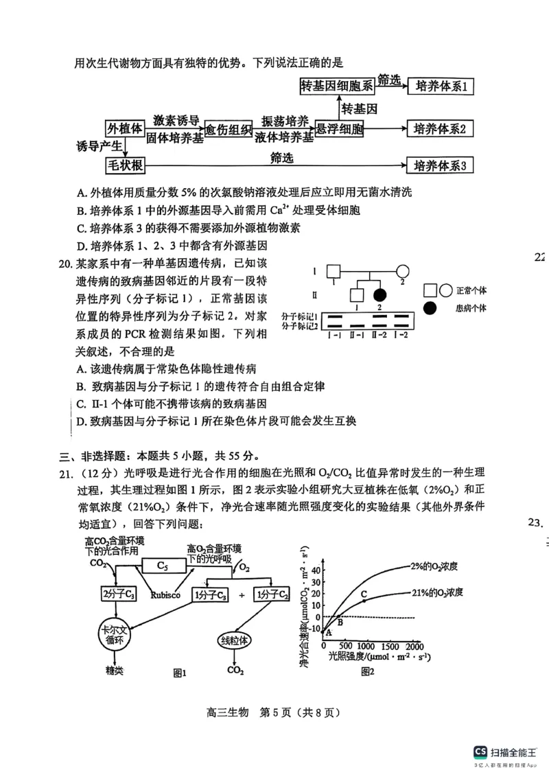 辽宁省葫芦岛市2024-2025学年高二上学期1月期末考试生物试题_2025年1月_250124辽宁省葫芦岛市2024-2025学年高三上学期期末试题（全科）
