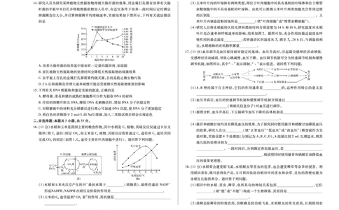 海南省天一大联考2024-2025学年高三学业水平诊断（四）生物_2025年4月_250412海南省天一大联考2024-2025学年高三学业水平诊断（四）（全科）