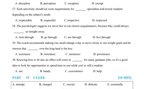 04-XH2024专四预测第4套试题_2025专四专八真题及备考资料_2025专四备考资料_022025专四预测押题卷13+5套_2024年专四预测押题卷13套（附听力及答案解析）_2024年专四预测卷5套