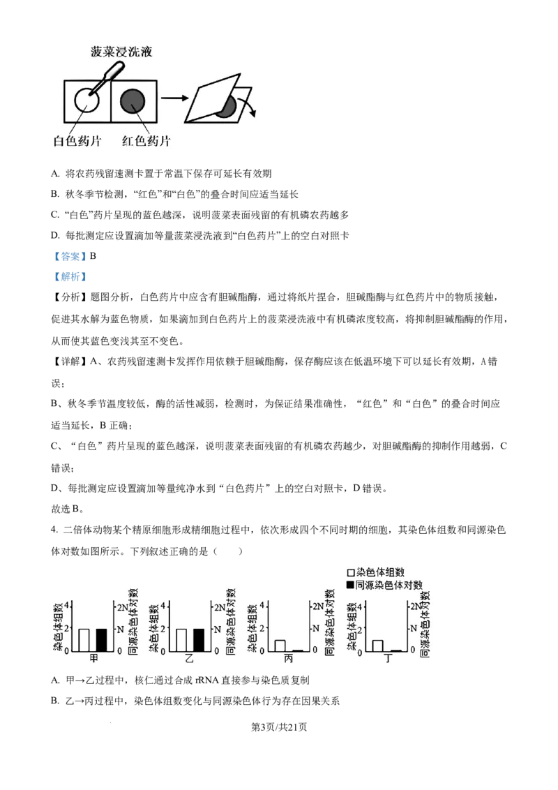 精品解析：山西省山大附中2025-2026学年高三上学期9月月考生物试题（解析版）_2025年9月