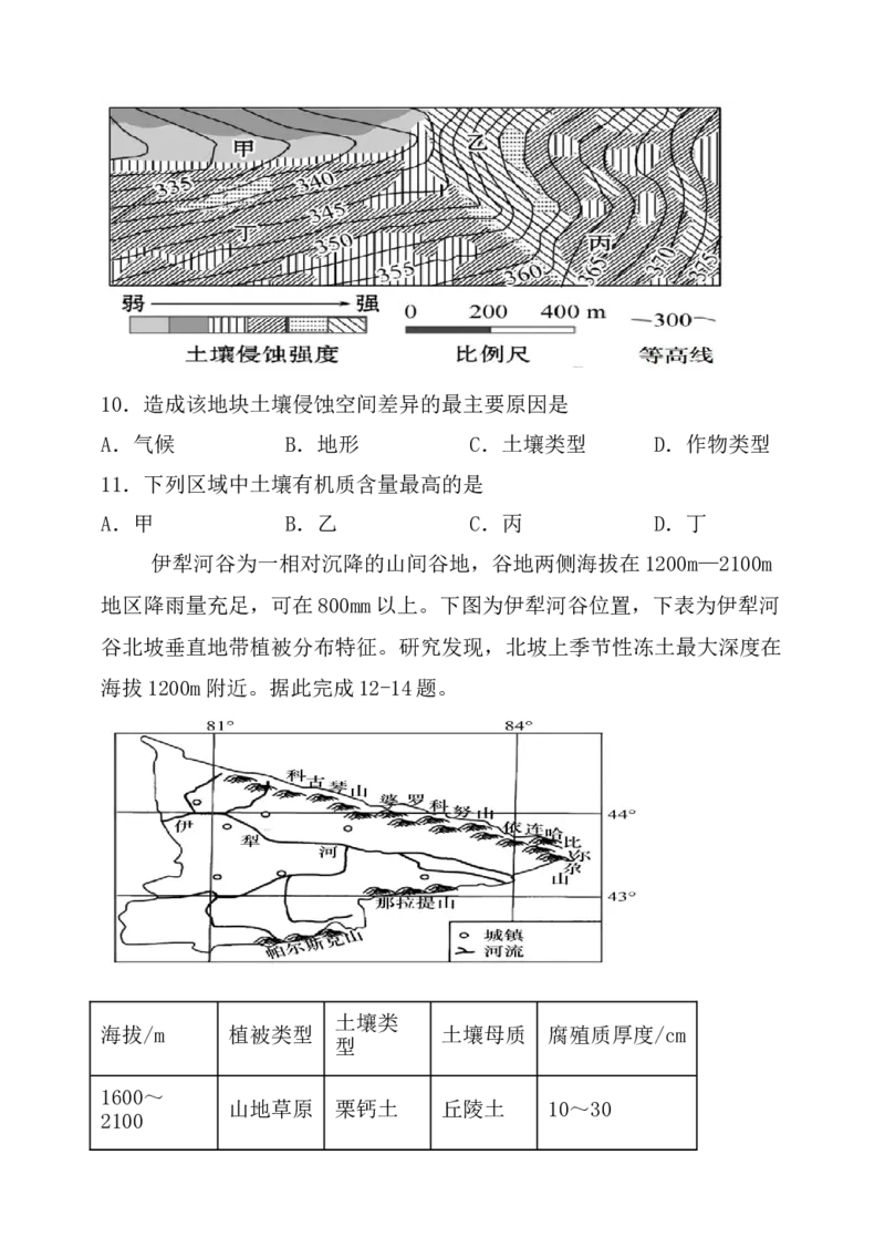 福建省福州市四校联盟2025-2026学年高三上学期期中联考地理试题_2025年11月_251123福建省福州市四校联盟2025-2026学年高三上学期期中联考（全科）